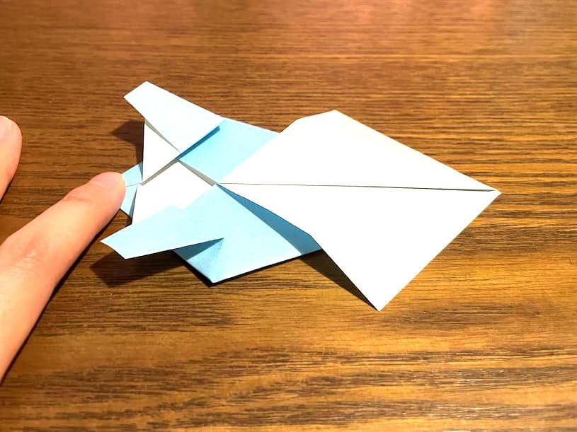 折り紙で作る立体のかめ　足を作る