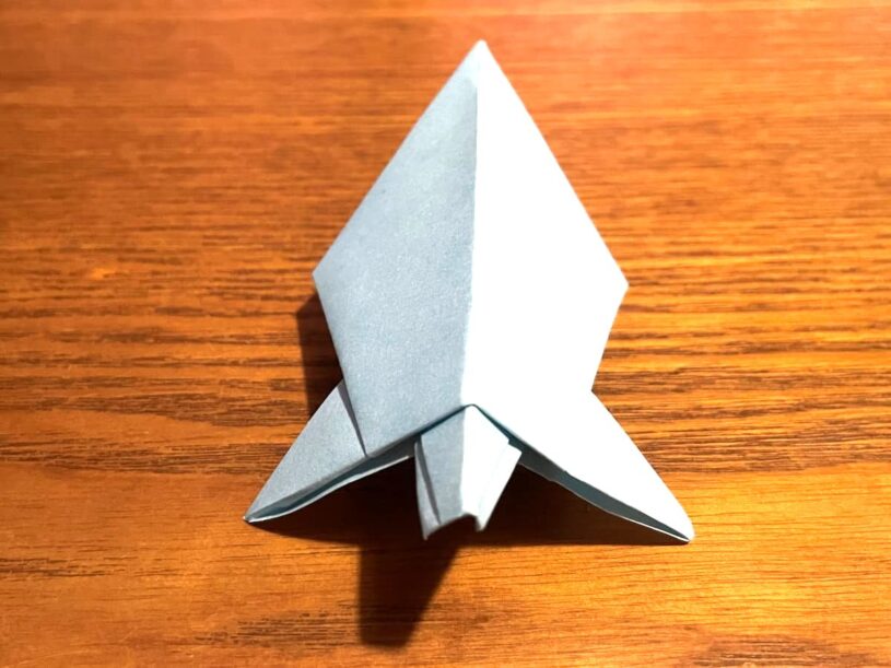 折り紙の亀 リアルで立体な折り方の完成