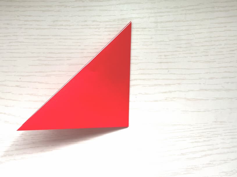 簡単カーネーション三角折り　