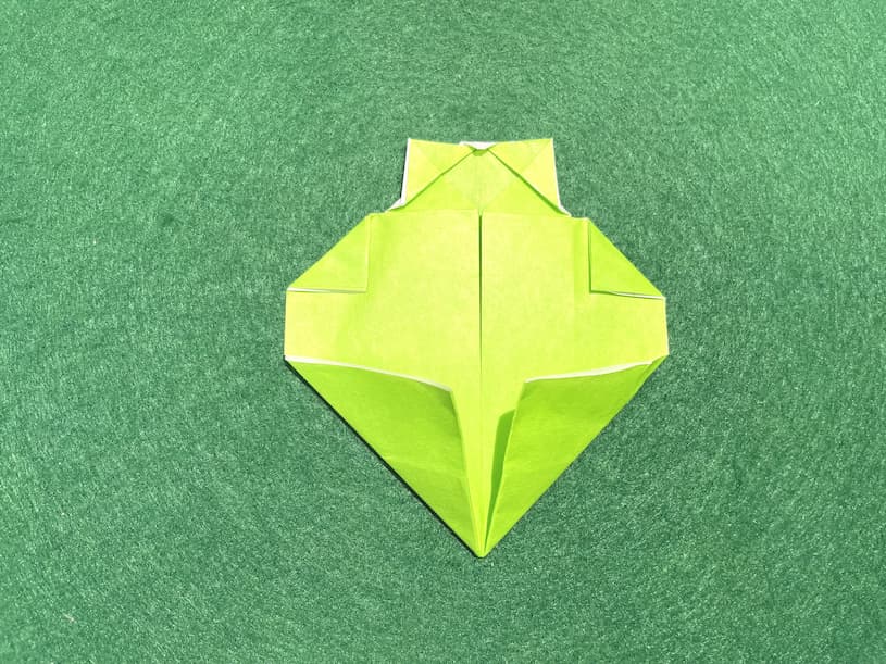 ハート猫の折り紙が完成
