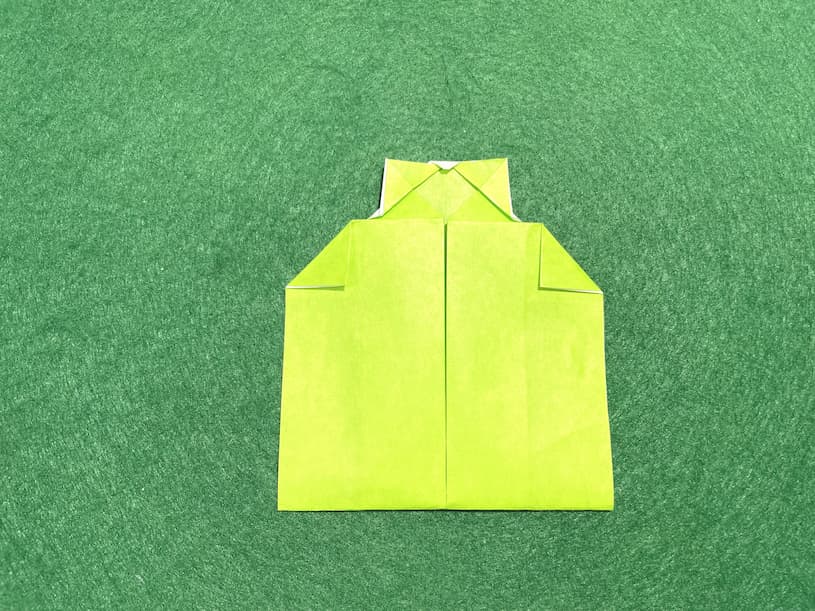 折り紙のハート部分の三角