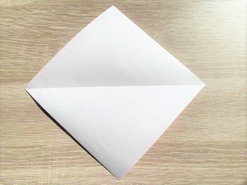 折り紙で簡単なサンタの折り図