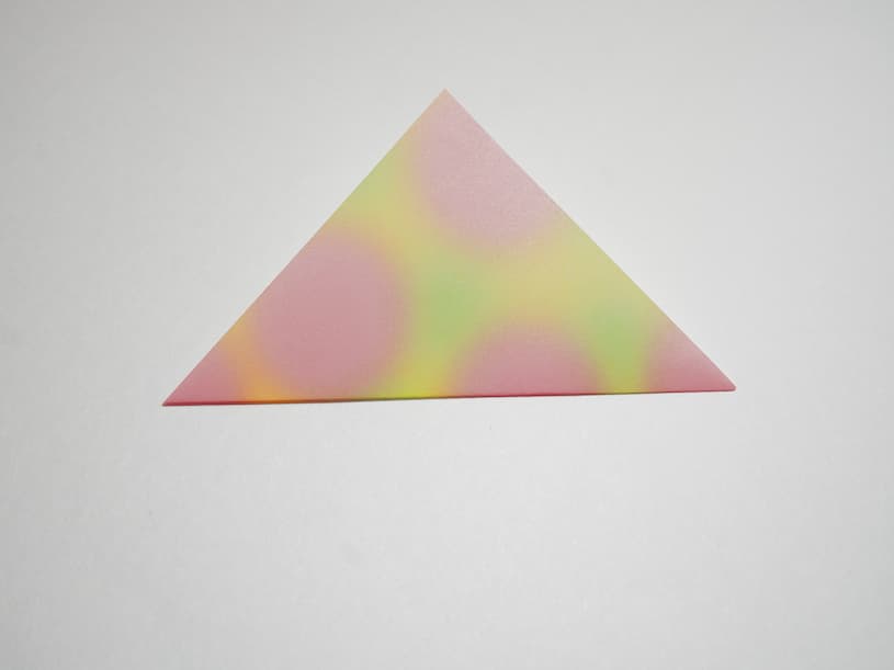 折り紙くす玉三角の折り線