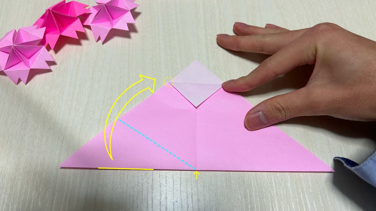 立体的な桜の折り紙