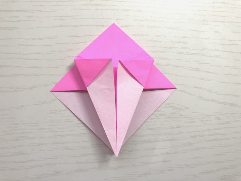 三角に折るカタツムリ簡単