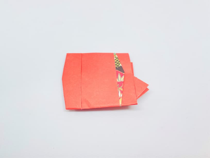 28折り紙の鯉のぼりのひれ